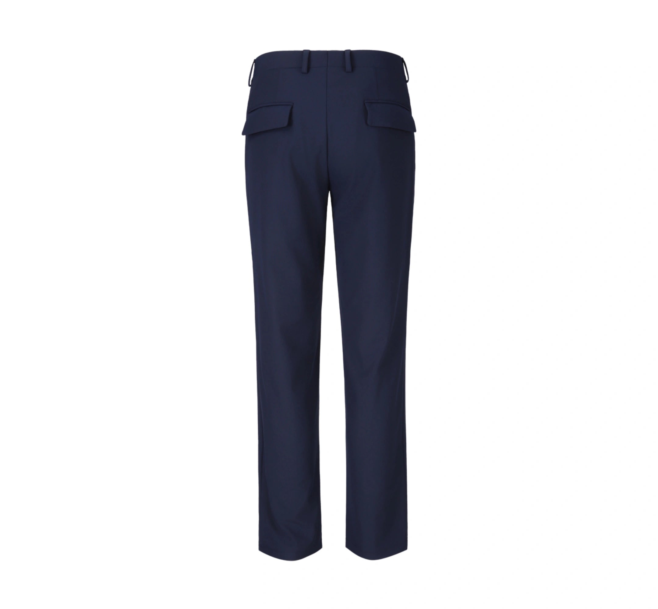 Tailored Navy Wool Trousers