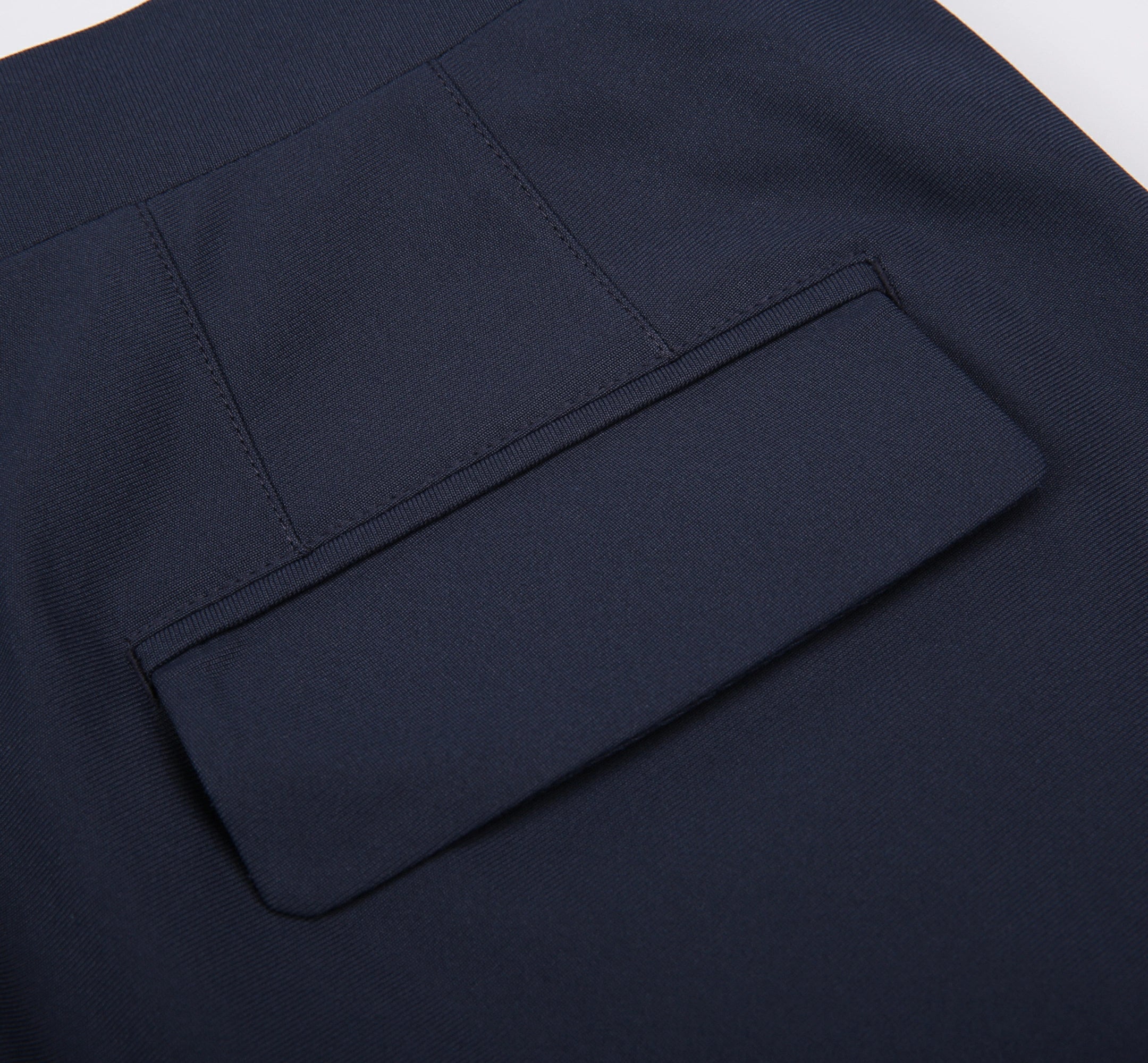 Tailored Navy Wool Trousers