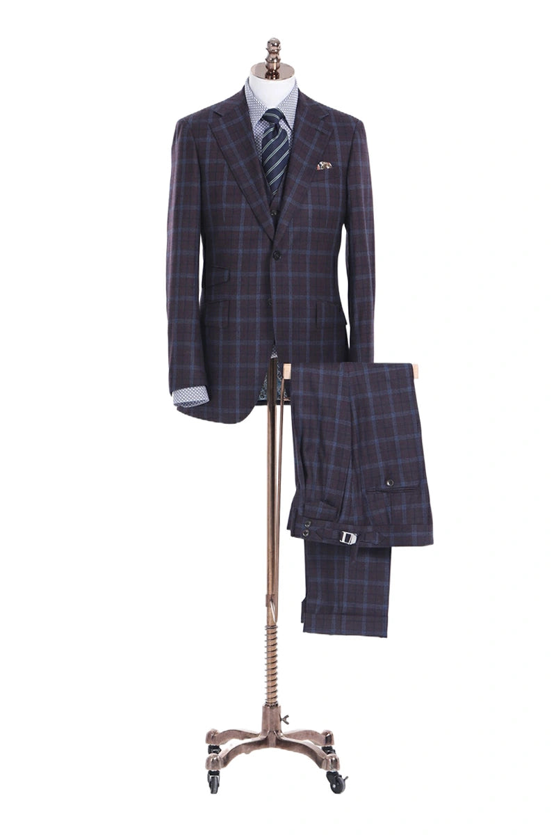 Slim Fit Single Breasted Wool Suit